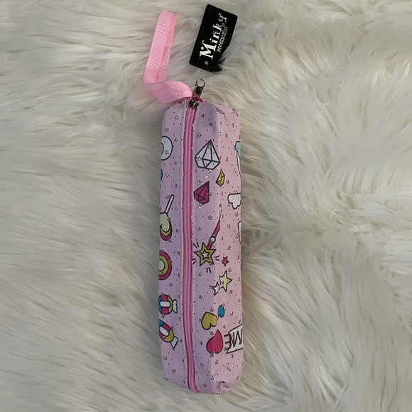 Silver Glittered Unicorn Pencil Bag - Picture 2 of 5